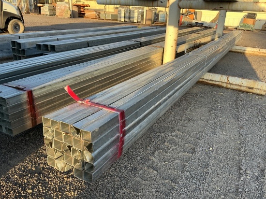 BUNDLE OF 2IN GALVANIZED SQUARE TUBING