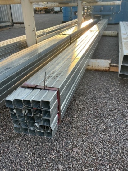 BUNDLE OF 2IN GALVANIZED SQUARE TUBING
