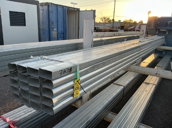 BUNDLE OF 2IN X 4IN GALV RECT TUBING