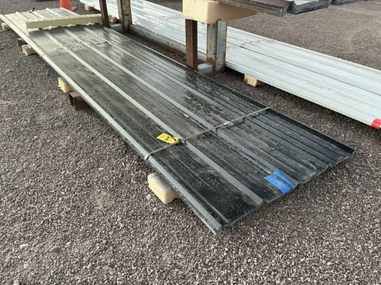 (25) 3FT X 16FT BLACK METAL ROOF PANELS