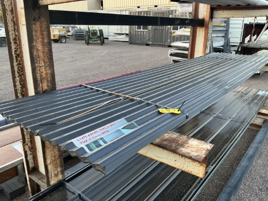 (70) 3FT X 12FT GREY METAL ROOF PANELS