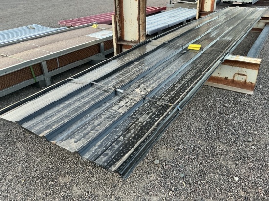 (20) 3FT X 19.69FT BLACK METAL ROOF PANELS