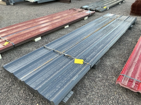 (70) 3FT X 12FT GREY METAL ROOF PANELS