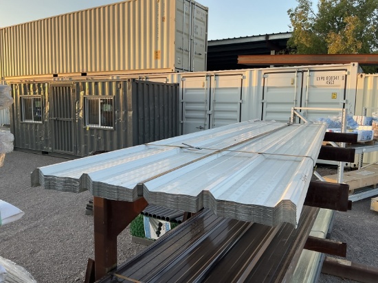 (70) 3FT X 12FT WHITE METAL ROOF PANELS