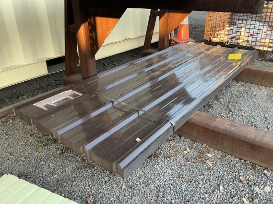 (70) 3FT X 7.87FT BROWN METAL ROOF PANELS