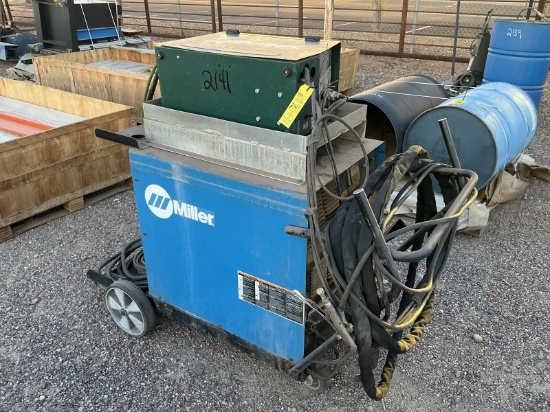 MILLER CP-302 DC WELDER & COBRAMATIC WIRE FEEDER