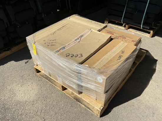 Pallet Of Plastic Seat Trim & Miscellaneous
