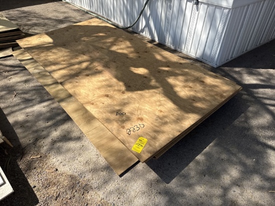 Pallet Of Plywood And Asst Cabinet Backing Board