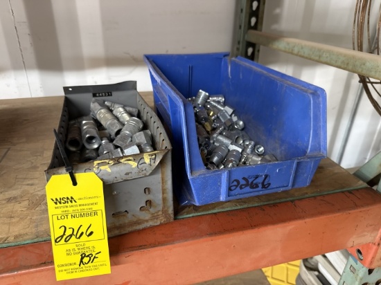 Two Bins Of Assorted Q/C Air Fittings