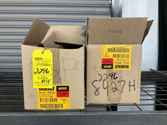 (2) Boxes Of 7 Inch Dewalt Cut Off Wheels