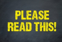 Special Instructions Please Read