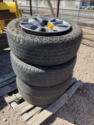 4 Chevrolet Wheels With Goodyear Wrangler Tires