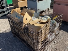 BASKET OF MISCELLANEOUS TRUCK PARTS