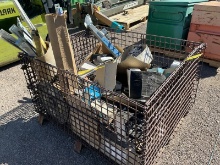 BASKET OF MISCELLANEOUS AUTO PARTS