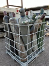BASKET OF ASSORTED WELDING / CUTTING TANKS