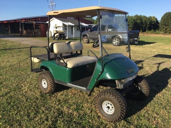 EZGO GOLF CART (GAS, LIGHTS, FLIP REAR SEAT, SN-2324642)