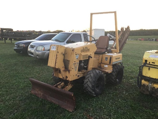 VERMEER V3550 TRENCHER (DIESEL, HOURS READ 922, SN-1VRF072UXT10000492)