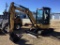 CAT 303C CR MINI EXCAVATOR (ENCLOSED CAB-HEAT/AC, 60 IN BLADE, 24 IN BUCKET