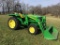 JOHN DEERE 5045D TRACTOR W/ LOADER (ONE OWNER, HOURS READ 211, REMOTES, 6 F