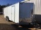 2017 WOW 20 FT V-NOSE ENCLOSED CAR HAULER TRAILER (20 FT W/ 2FT V-NOSE, 8 F