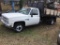 1985 CHEVROLET DUMP TRUCK (GAS, 12 FT STEEL BED, PTO DUMP, REMOVABLE SIDES,