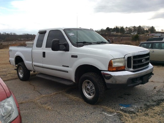 2000 FORD F250SUPER DUTYPKP (AT, 4WD, EXT CAB 4 DR, 7.3L POWERSTROKE DIESEL