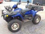 2007 POLARIS SPORTSMAN X2 500HOAWD 4 WHEELER (ELECTRIC WINCH, FRONT GUN RAC