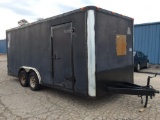 18 FT TANDEM AXLE ENCLOSED TRAILER (5 LUG AXLES)