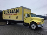 1999 INTERNATIONAL 4700 BOX TRUCK (INTERNATIONAL T444E DIESEL, AT, MILES RE