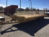 2011 HOOPER EQUIPMENT TRAILER (20 FT X 101 INCHES, 16 FT FLAT, 4 FT DOVE TA