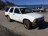 1997 CHEVROLET BLAZER (AT, V6, MILES READ 156873, 4 X 4, VIN-1GNDT13W0VK208