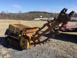 DAVIS TASK FORCE TRENCHER AND TRAILER (WISCONSIN GAS, RUNS AND OPPERATES)