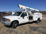 1999 FORD F-350 SUPER DUTY BUCKET TRUCK (AT, TRITON V10, MILES READ 232419,