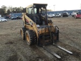 CAT 236 SKID STEER LOADER (TRUE HOURS UNKNOWN, AUX. HYDRAULICS, FORK ATTACH