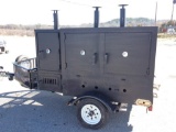 BBQ COOKER/SMOKER ON TRAILER