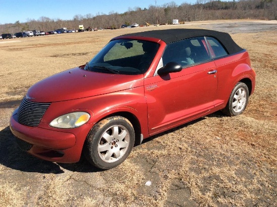 2005 CHRYSLER PT CRUISER CONVERTIBLE (AT, 2.4L TURBO ENG, MILES READ 167832