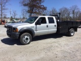 2007 FORD F-450 XL SERVICE TRUCK (AT, 6.0L DIESEL, 4WD, CREW CAB, DRW, MILE