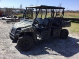 POLARIS RANGER 500 CREW CAB UTILITY VEHICLE (MILES READ 1684, DUMP BED, GAS