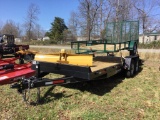 2018 CLAYS EQUIPMENT TRAILER (82 INCHES X 20 FT, GVRW RATING 10400 LBS, 2 5