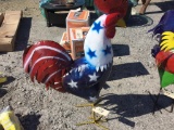 METAL ROOSTER (RED, WHITE, BLUE)