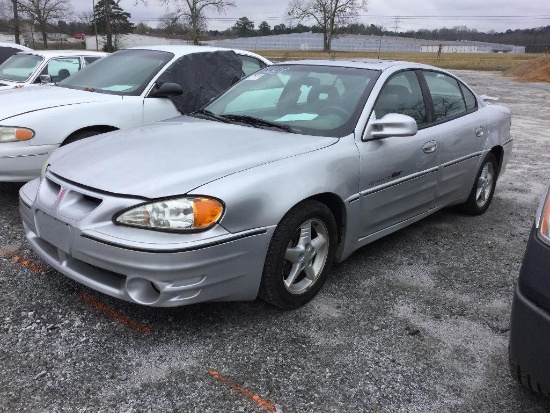 2001 PONTIAC GRAND AM SALVAGE TITLE (AT, 3.4L, MILES READ 210001, VIN-1G2NV