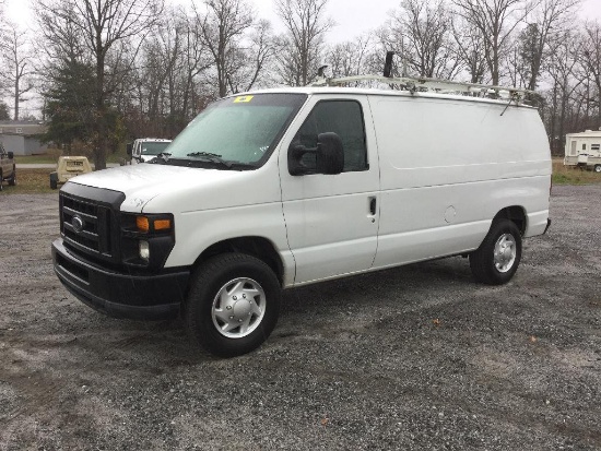 2008 FORD E-250 SERVICE VAN (AT, 4.6L, MILES READ 226672, VIN-1FTNE24W08DA1