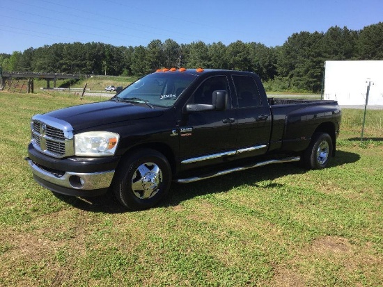 2008 DODGE RAM 3500 HD PKP TRUCK (AT, CUMMINS 6.7L DIESEL, CREW CAB, DRW, M