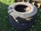 (2) 15in IMPLEMENT TIRES, (2) 16-9-28 TRACTOR TIRES