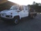2004 CHEV C4500 FLATBED TRUCK (5 SPD, GAS, 9' BED) VIN-1GBE4E1E24F519043, MILES READ 256680