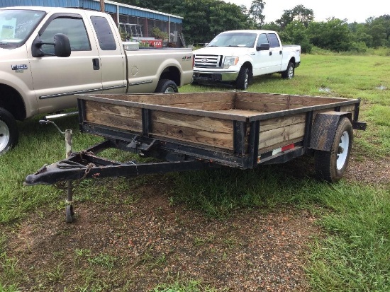 6 1/2 X 10 FT (S/A) TILT UTILITY TRAILER - NO TITLE