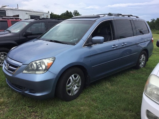 2007 HONDA ODYSSEY VAN (AT, 3.5L, MILES READ 176536-EXEMPT, LEATHER, SUN ROOF,