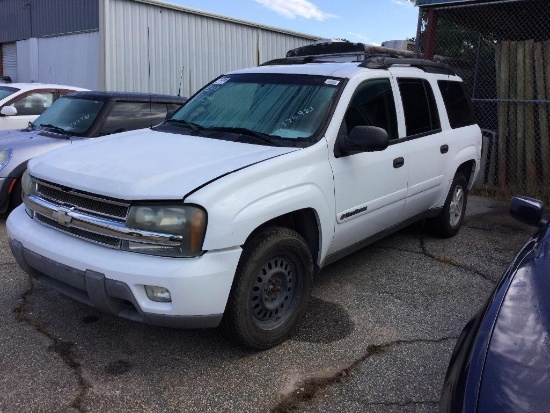 2003 CHEV TRAILBLAZER-SALVAGE REBUILT (TRANS SLIPS, AT, 4.2L), VIN-1GNET16S836136185, MILES READ