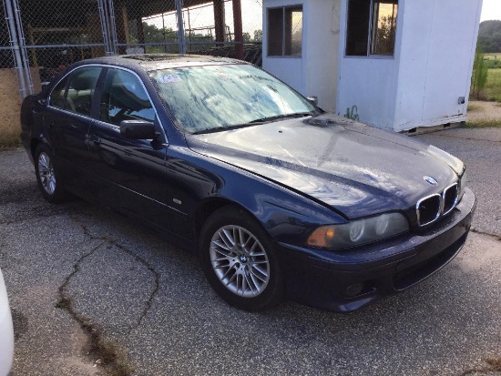 2003 BMW 530I (AT, SUN ROOF) VIN-WBADT63403CK30809, MILES UNREADABLE, MILES ON FRONT OF TITLE READ