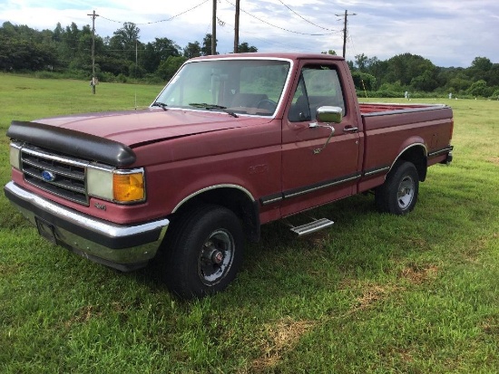 1990 FORD F150 PKP TRUCK (AT, 4.9L, 4WD, REG CAB) VIN-1FTEF14Y3LNA51641, MILES READ 84565-EXEMPT